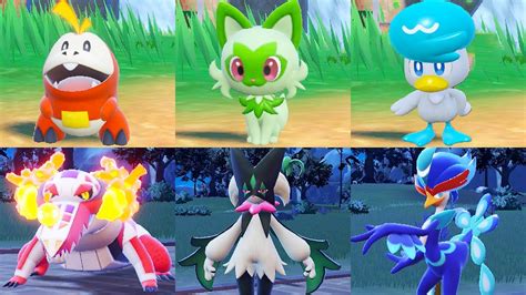 Guide – All starter evolutions in Pokémon Scarlet and Violet